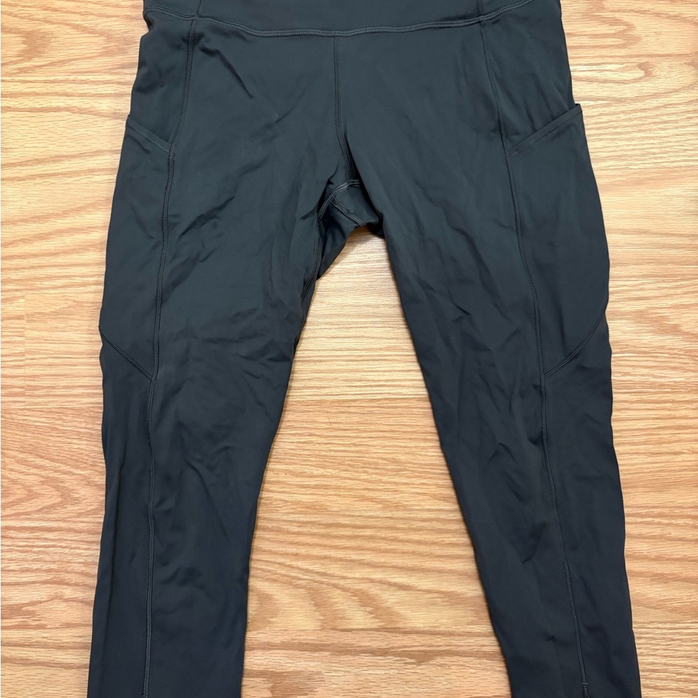 Grey High-Waisted Leggings
